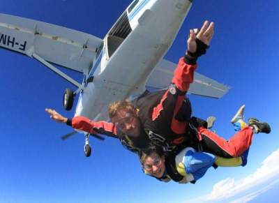 Initiation au saut en parachute