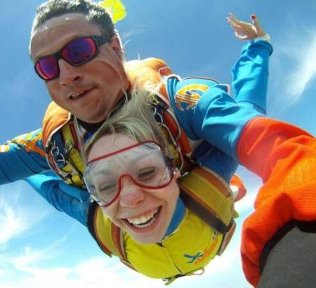 Selfie à 4000m d'altitude au dessus des Sables d'Olonne